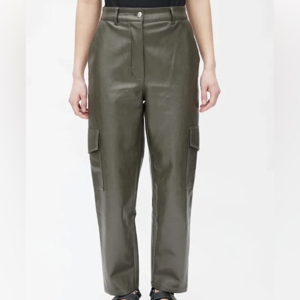 Wilfred Cargo Vegan Leather Pants